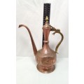 Vintage handmade display Copper kettle