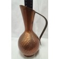 Vintage handmade Copper and brass jug
