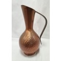 Vintage handmade Copper and brass jug