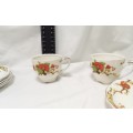 Six Alfred Meakin `Avalon` demitasse cups and saucers