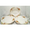 Eight Alfred Meakin `Avalon` Large soup plates