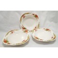 Three Alfred Meakin `Avalon` dessert bowls