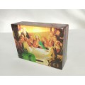 Glass laminated picture of The last supper