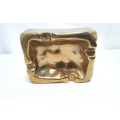 Lovely vintage solid brass ashtray
