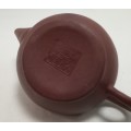 A Vintage purple clay Teapot miniature