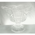 Very pretty pressed glass footed bowl