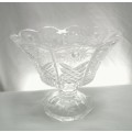 Very pretty pressed glass footed bowl