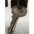 Vintage Master no.1 padlock with (lion) key