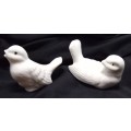 Cute Vintage pair of little white doves