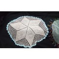 Two Vintage doilies with glass beads