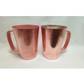 Two beautiful vintage Rhodesian copper mugs by Richard Mead