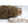 Very fine Vintage Christmas tinsel - old gold, 7m