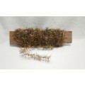 Very fine Vintage Christmas tinsel - old gold 9m