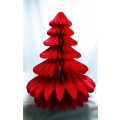 Large paper fold up Christmas tree - Red