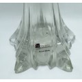 Vintage tall thin JM Studio clear glass art vase  - 60cm
