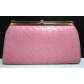 Gorgeous pink vintage clutch by Pointer