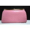 Gorgeous pink vintage clutch by Pointer