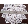 Exquisite vintage crocheted doily  - 30cms across