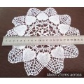 How pretty! Beautiful vintage crocheted doily with   - 21cms across