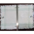 Vintage tray cloth 49x34cms
