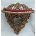 Magnificent Vintage Burwood wall shelf with small bevelled mirror
