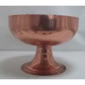 1950  1960s Copper Vintage Rose Bowl With Double Grid