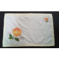 Two Vintage hand stitched tray cloths/place mats