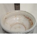 Vintage `Rubens originals` embossed white ceramic vase