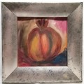 Original miniature painting of a pomegranate