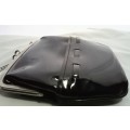 Lovely vintage black patent leather Mam`selle small handbag