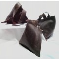 Three vintage leather`pouches`
