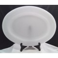 Beautiful Vintage Federal oval milk glass plate
