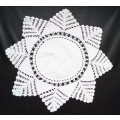 Beautiful Crocheted doily - about 34cms across
