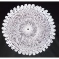 Beautiful Crocheted doily - about 24cms across