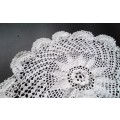 2 Beautiful Crocheted doilies - about 16cms across