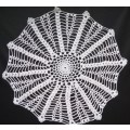 Pretty crocheted doily - about 32cms across
