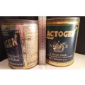 Two gorgeous vintage Lactogen tins