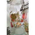 Vintage French arcoroc Spice of Life glass canister set