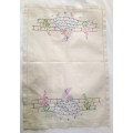 Beautiful embroidered vintage tray cloth cloth