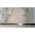 Beautiful embroidered vintage tray cloth cloth