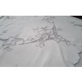 Excellent condition vintage embroidered tray cloth