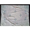 Beautiful cross stitch embroidered vintage tray cloth