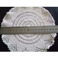 Beautiful vintage crocheted white doily