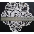 Lovely crocheted white doily