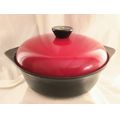 Lovely Cookwell nr.8 cast iron pot with red lid