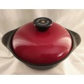 Lovely Cookwell nr.7 cast iron pot with red lid