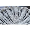 Lovely off-white crocheted doily - 30cms across