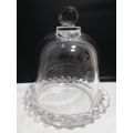 Small glass dome with plate