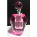 Vintage crystal glass perfume bottle