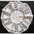 Beautiful white vintage crocheted doily